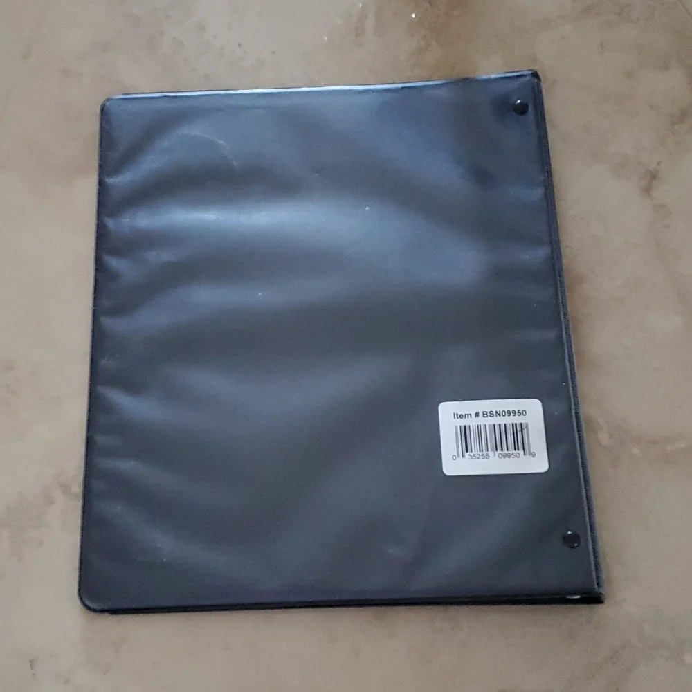 SALE! Black 3 ring notebook
